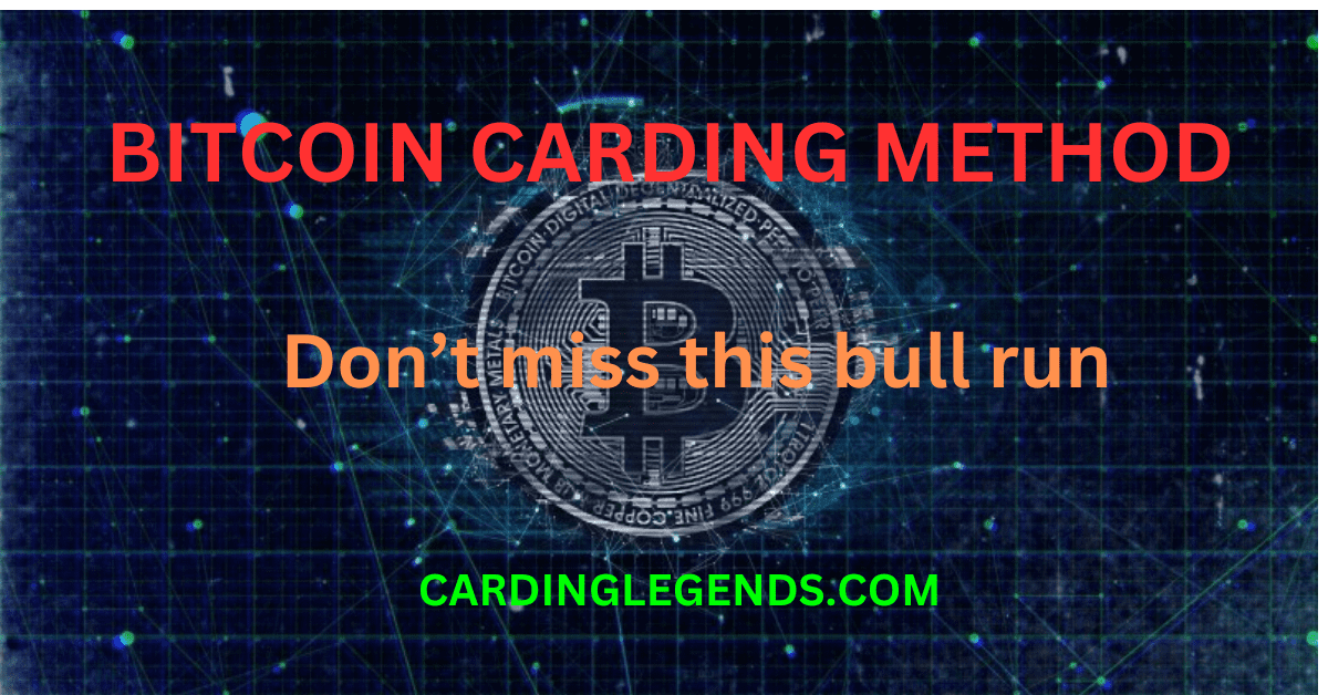 BITCOIN CARDING METHOD 2026 UPDATED tutorial