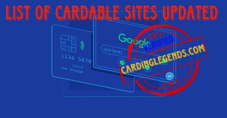 list of cardable sites 2026 updated